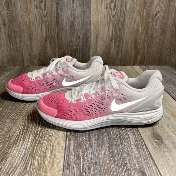 Custom Nike Womens US Size 10 Wide NIKEiD Lunar Glow 549269-991 Pink White Shoes - Picture 5 of 11